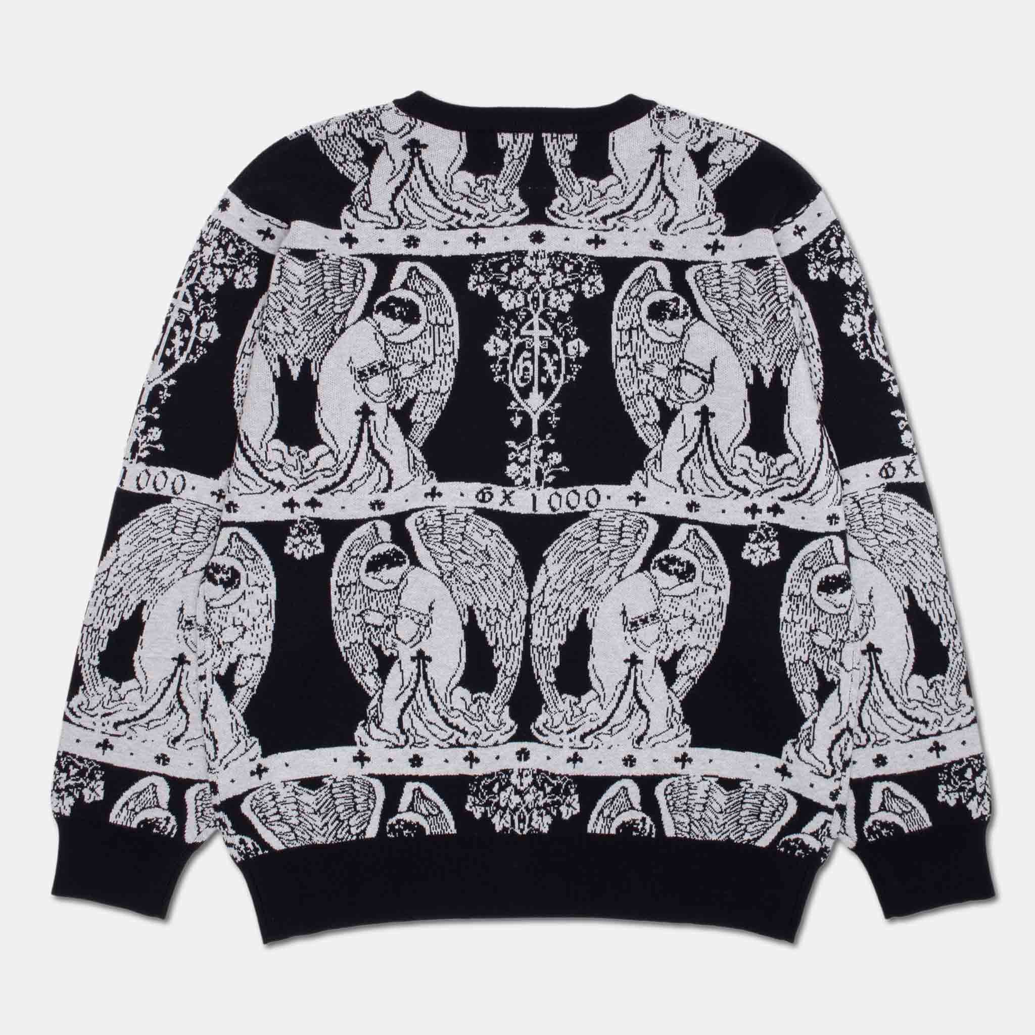 GX1000 - Jacquard Crewneck Sweatshirt - Grey - Image 3
