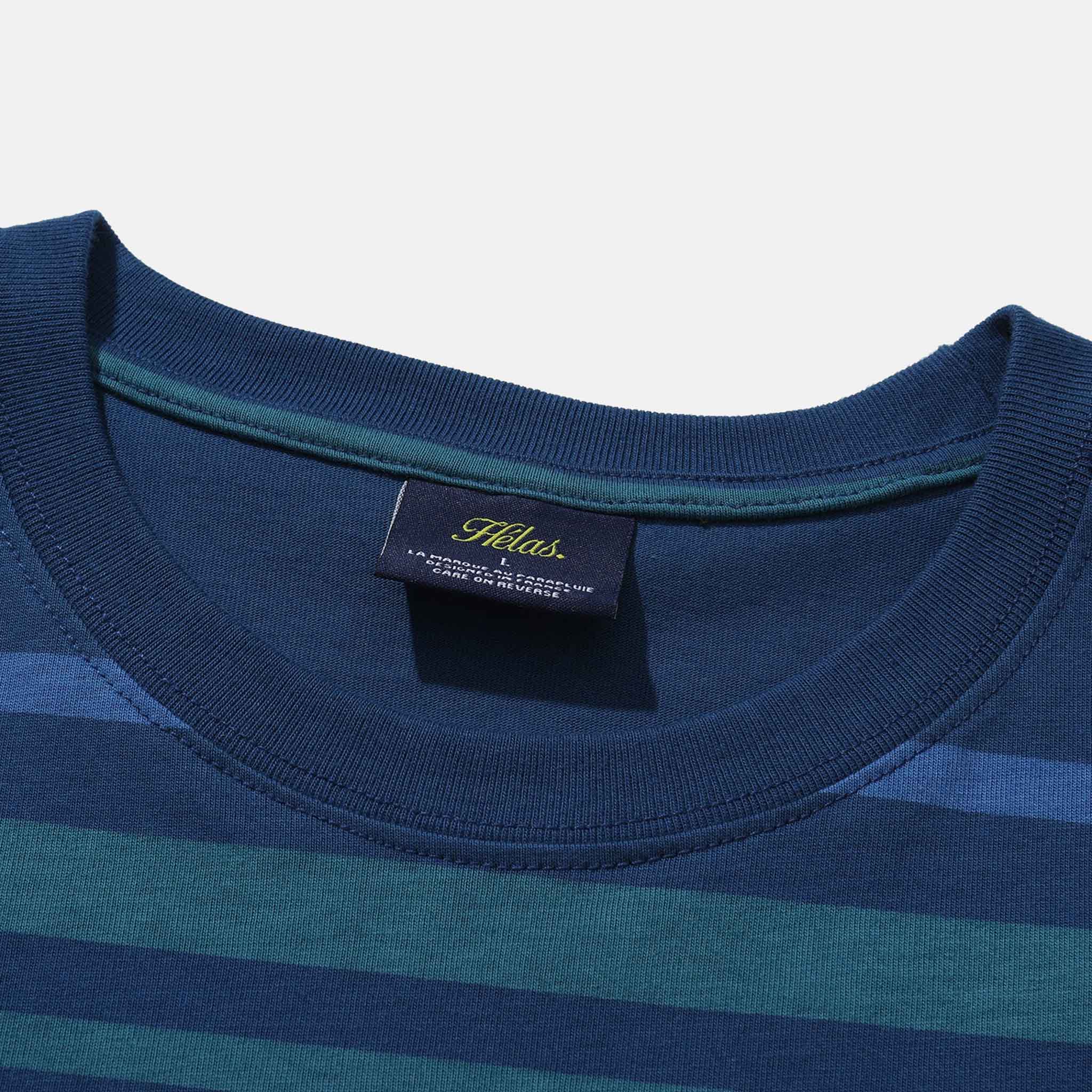 Helas - Bandes T-Shirt - Teal Blue - Image 3