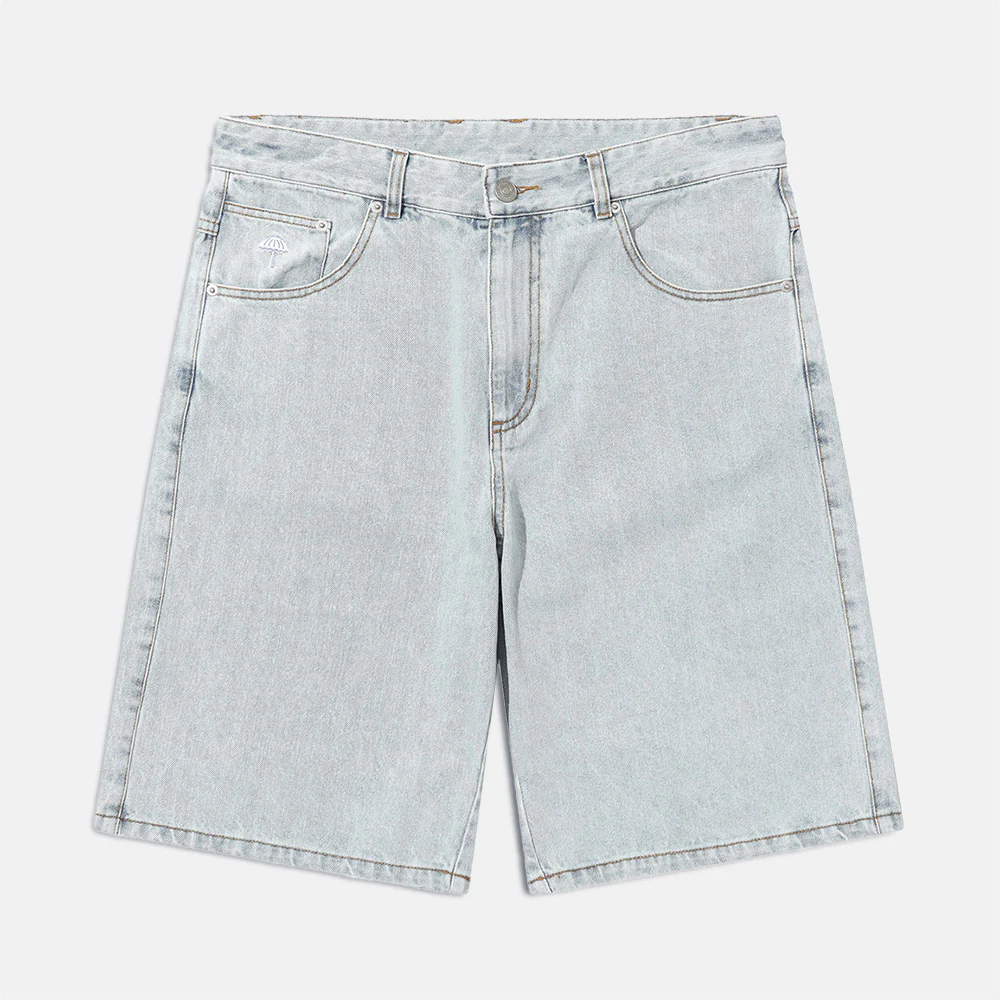 Helas - Dieu Grec Denim Shorts - Light Blue - Image 2
