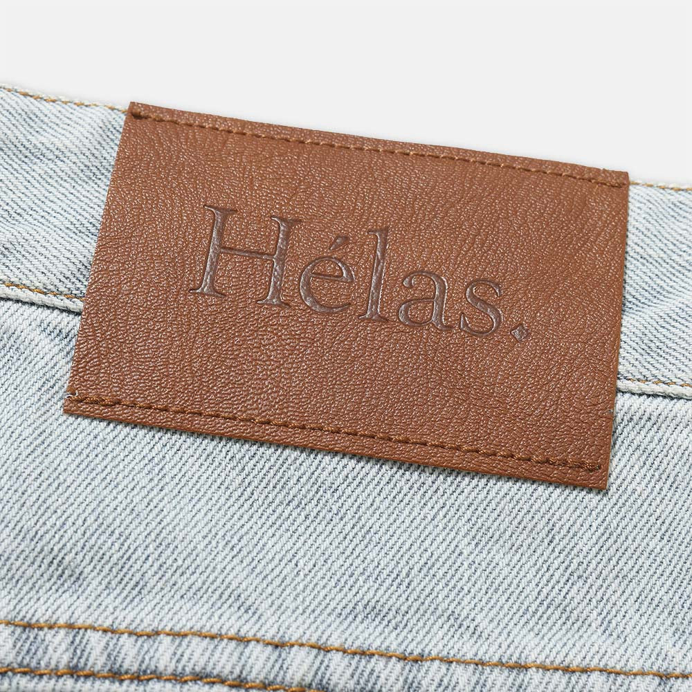 Helas - Dieu Grec Denim Shorts - Light Blue - Image 5