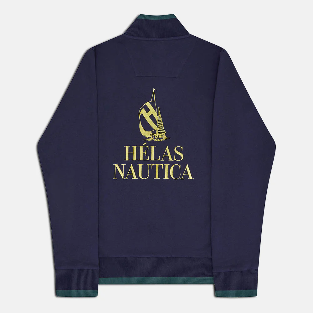 Helas - Nautica Quarter Zip Sweatshirt - Navy