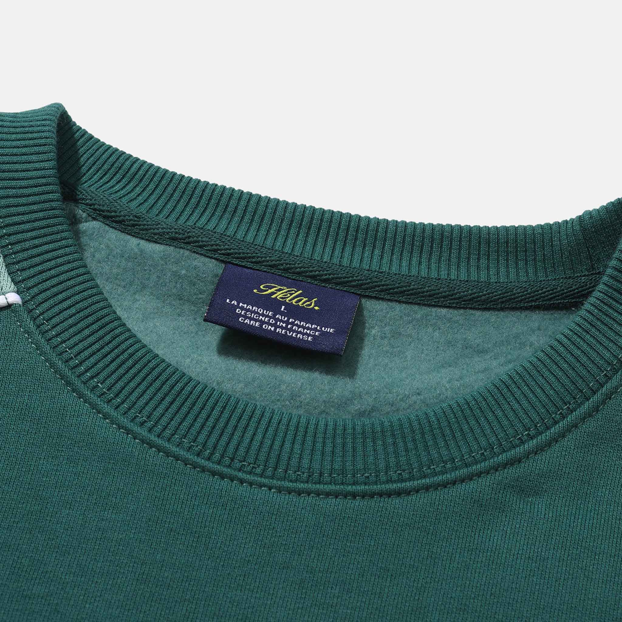 Helas - Round Crewneck Sweatshirt - Petrol Blue - Image 4
