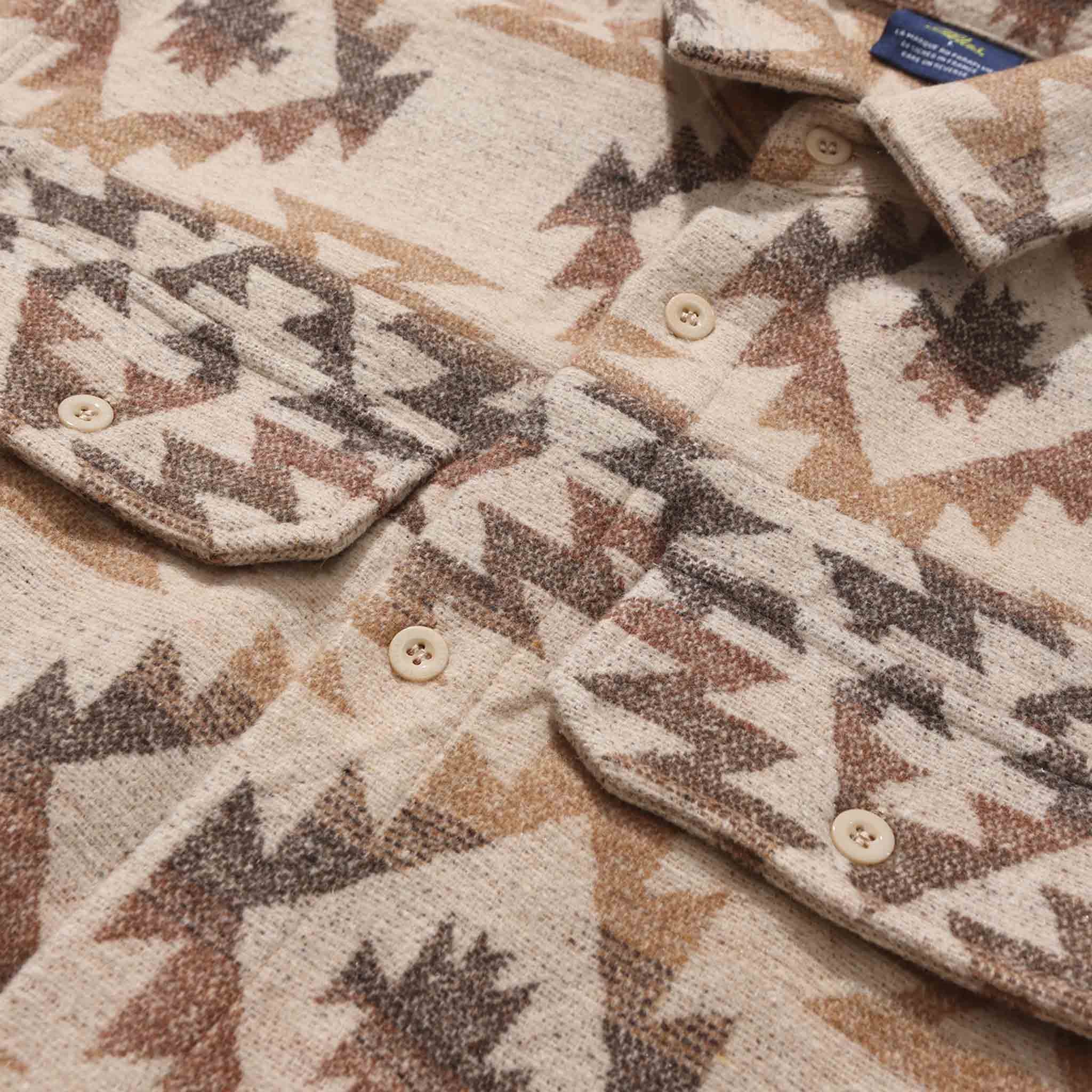 Helas -Tipi Longsleeve Overshirt - Beige - Image 3
