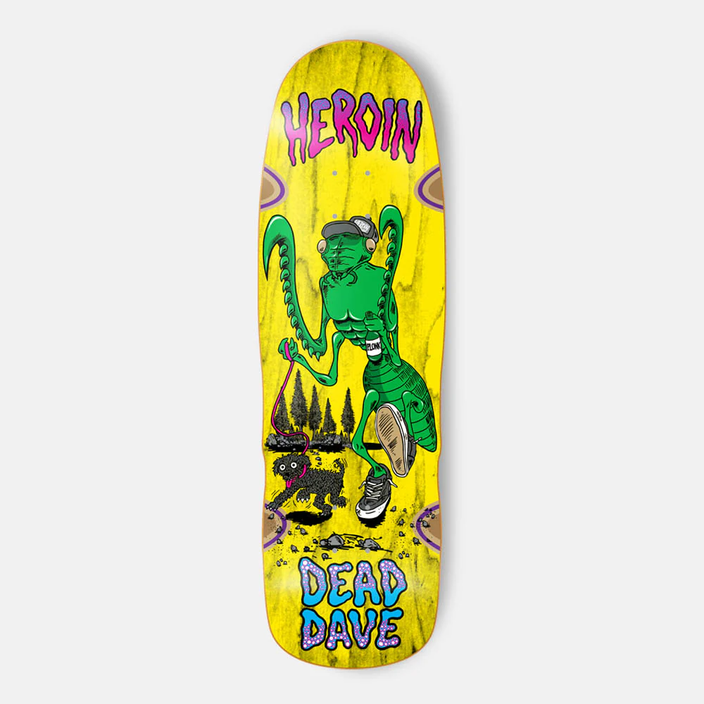 Heroin Skateboards - 10.0" Dead Dave Bug Skateboard Deck
