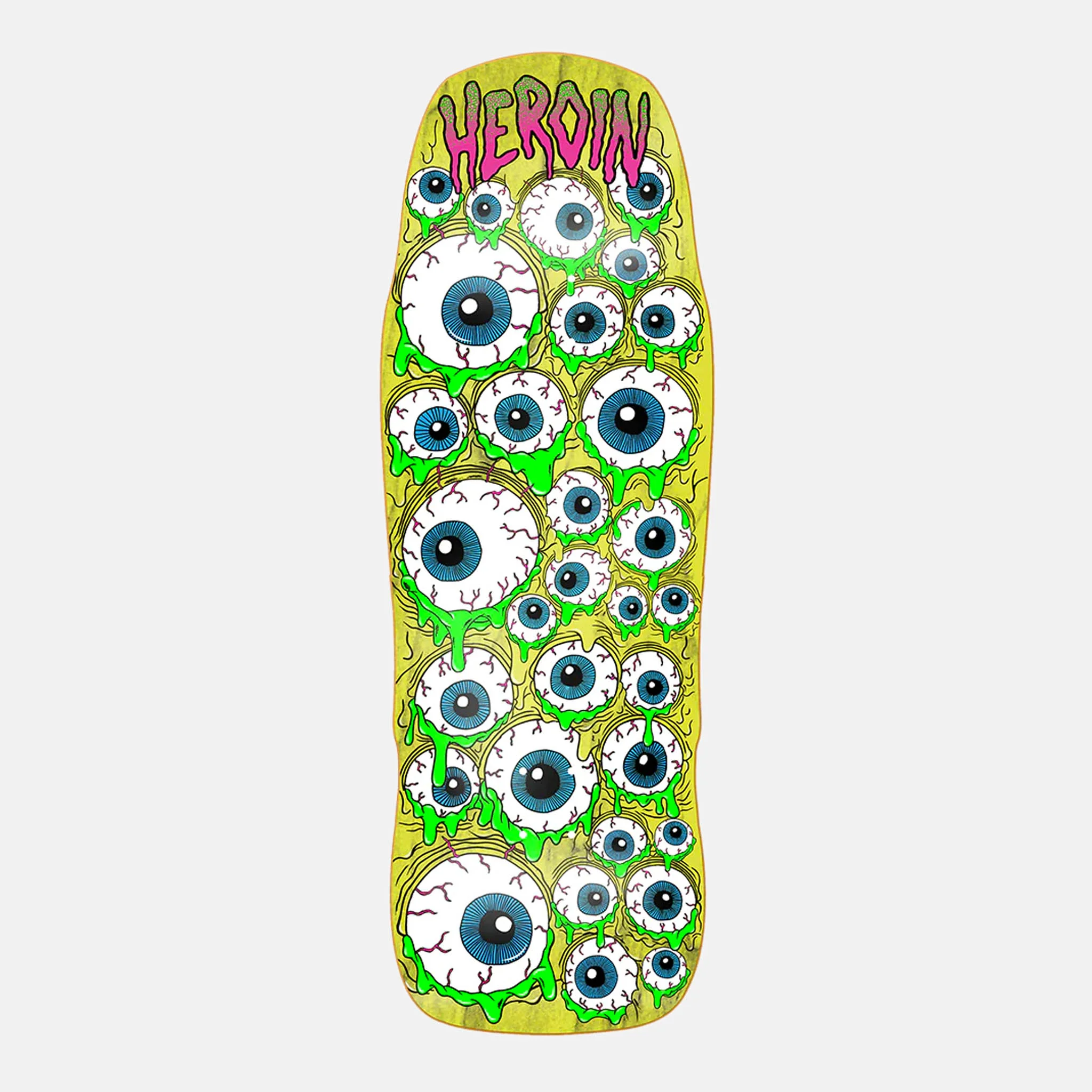 Heroin Skateboards - 10.25" Mutant Eyeballer Skateboard Deck (Various Stains)