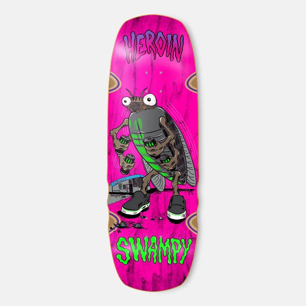 Heroin Skateboards - 10.75" Swampy Bug Skateboard Deck