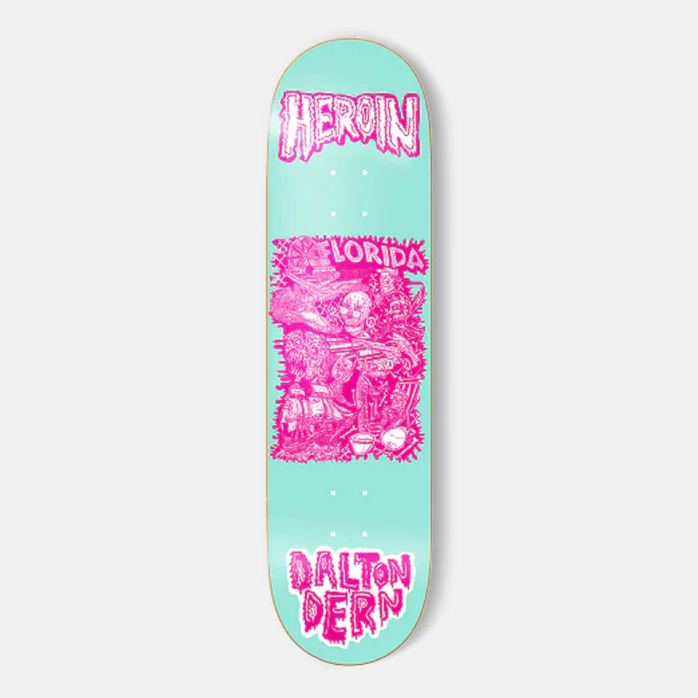 Heroin Skateboards - 8.5" Dalton Dern Allegory Of Fear Skateboard Deck