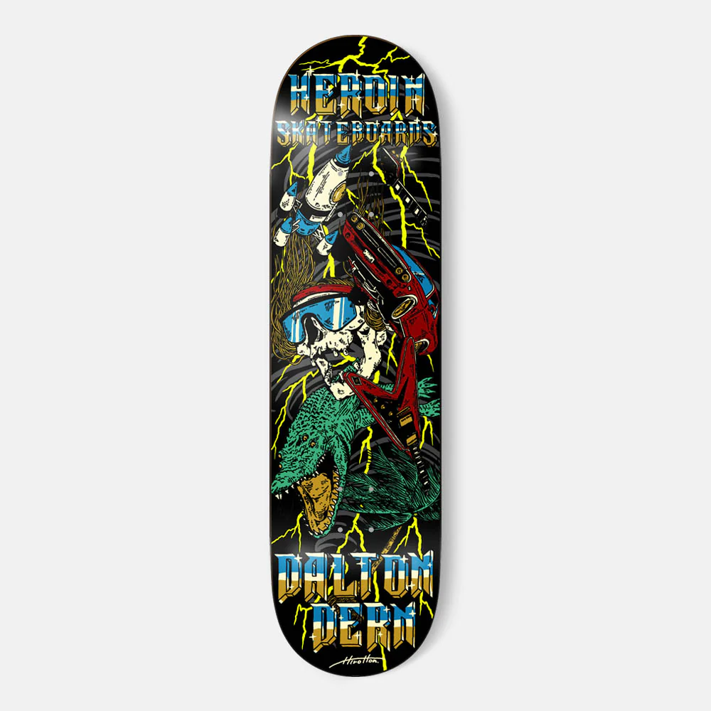 Heroin Skateboards - 8.5" Dalton Dern Hurricane Skateboard Deck