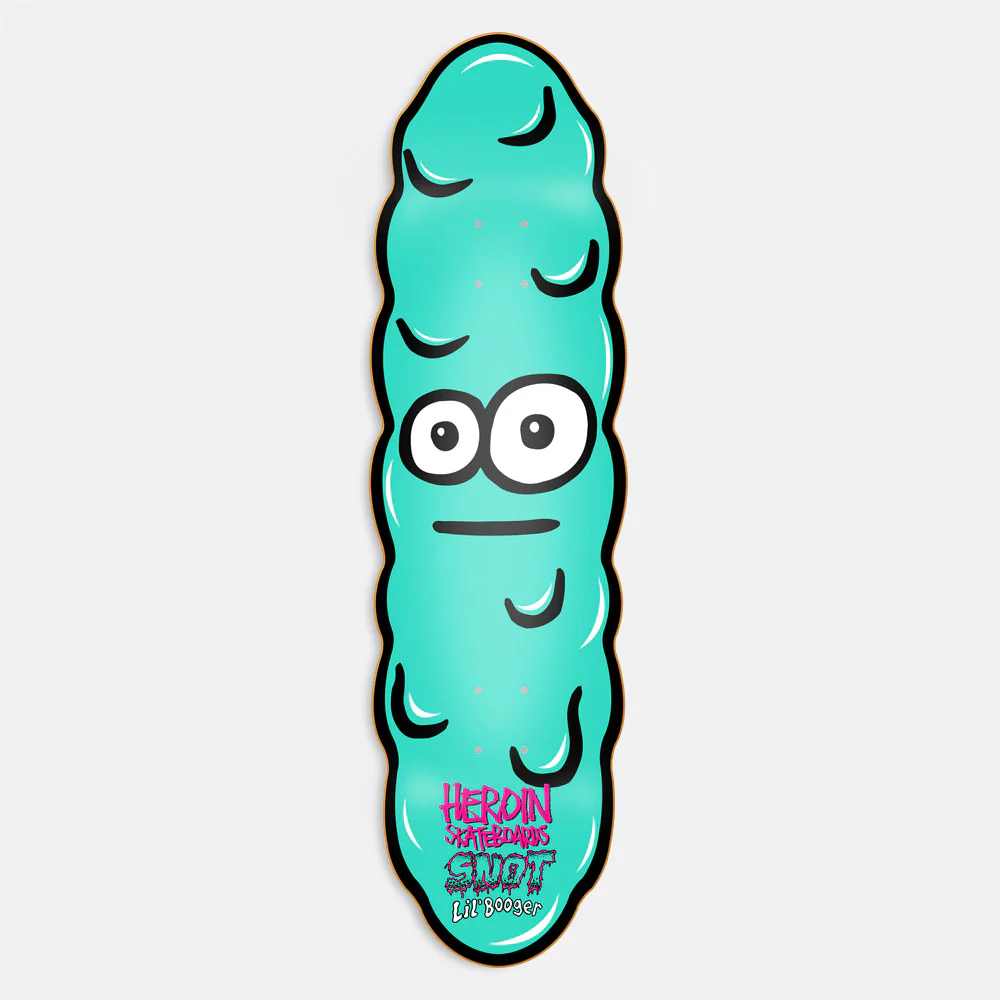 Heroin Skateboards - 8.5" Lil Booger Snot Egg Skateboard Deck