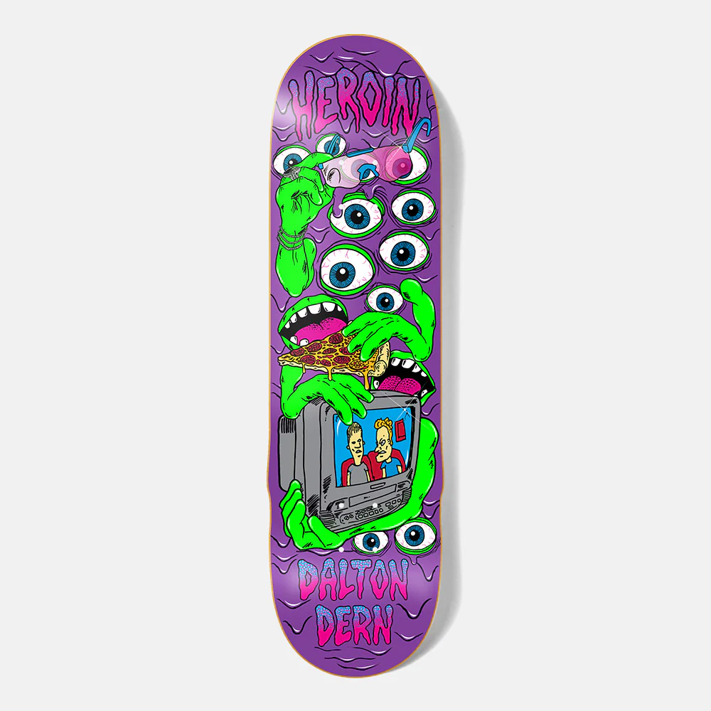 Heroin Skateboards - 8.75" Dalton Dern Mutate Or Die Skateboard Deck