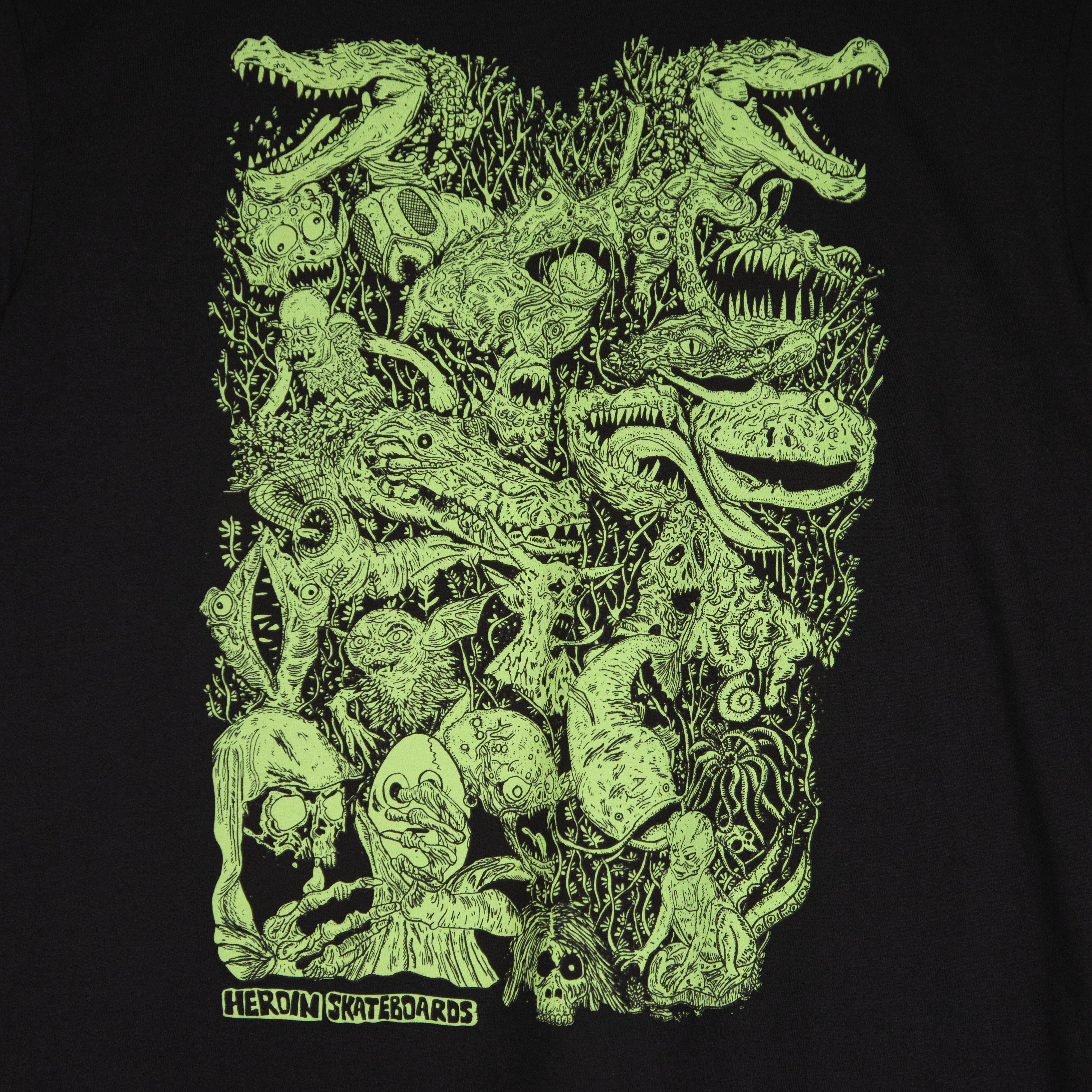 Heroin Skateboards - Allegory Of Fear T-Shirt - Black - Image 2