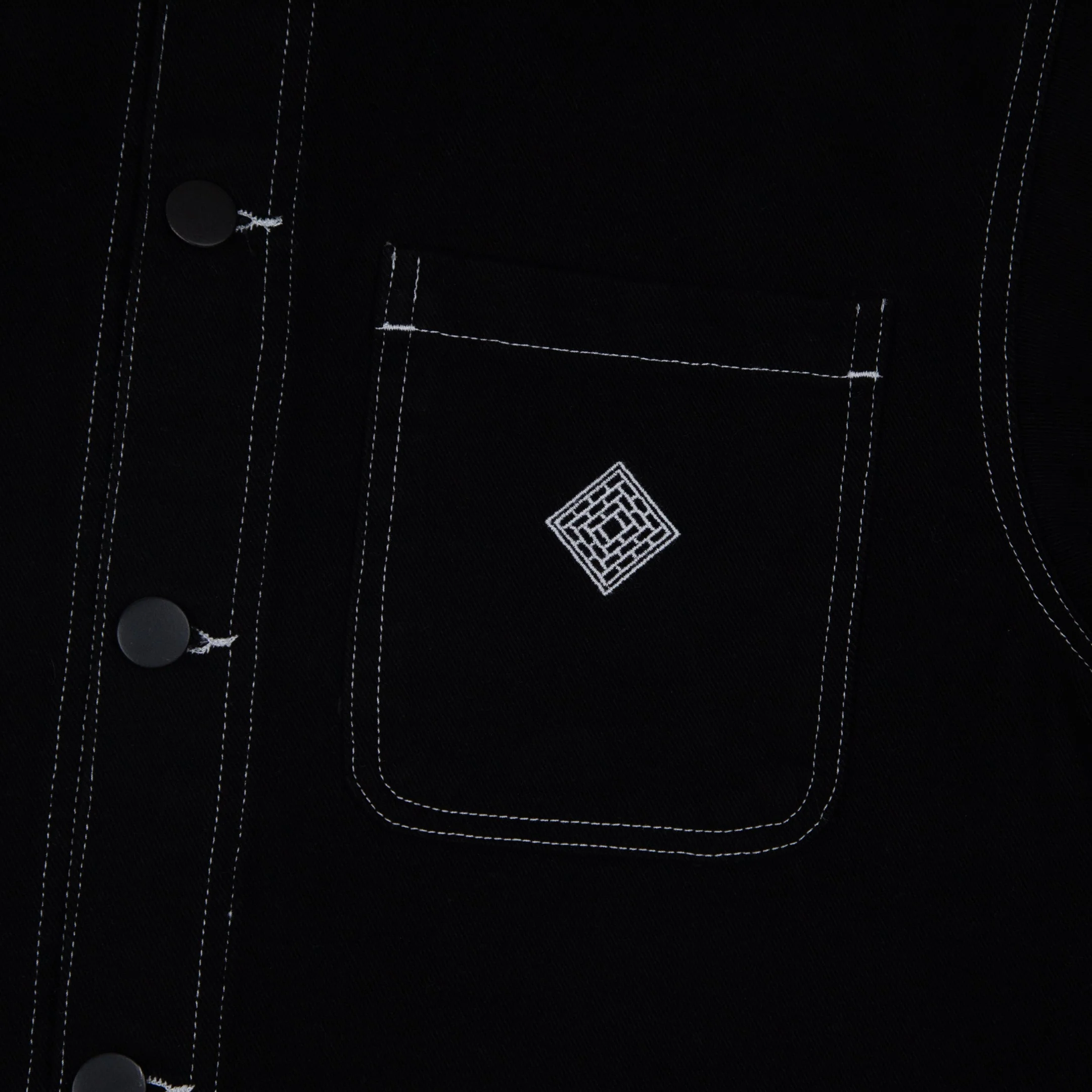 The National Skateboard Co. - HIRTA WORKERS JACKET - BLACK SOFT TWILL - Image 2
