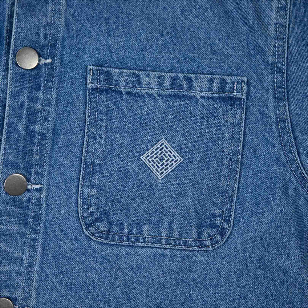 The National Skateboard Co. - HIRTA WORKERS JACKET - WASHED BLUE DENIM - Image 2