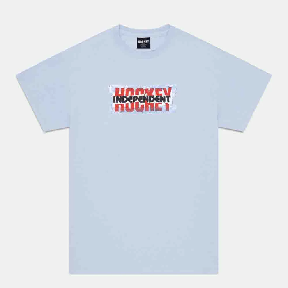 Hockey Skateboards - Decal T-Shirt - Light Blue