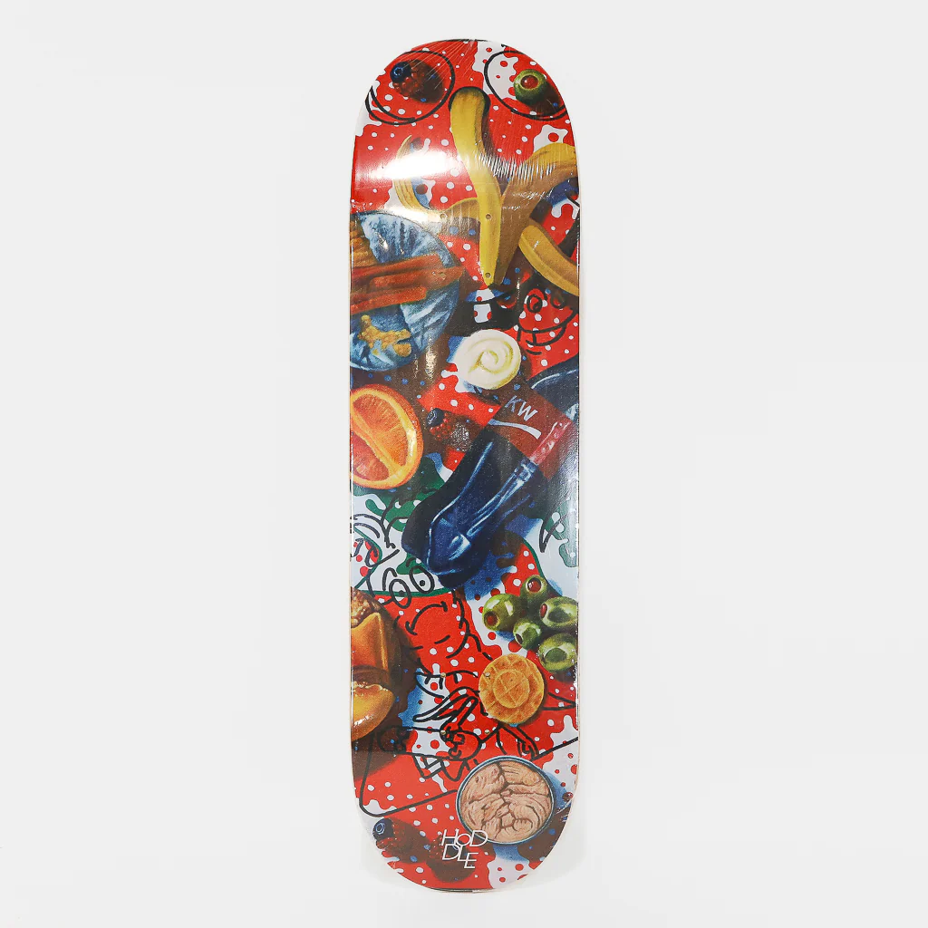 Hoddle Skateboards - 8.25" Red Snack Report Skateboard Deck