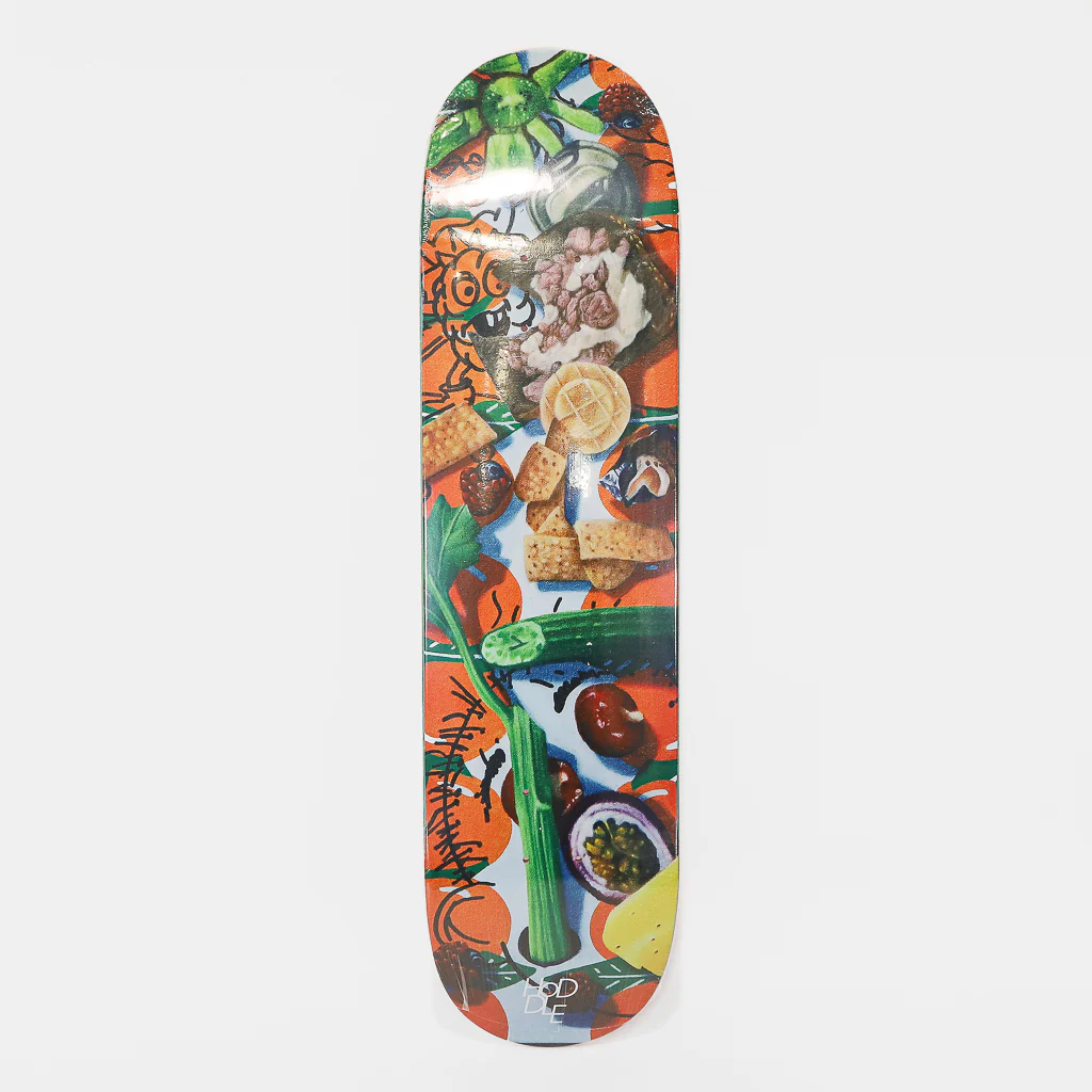 Hoddle Skateboards - 8.38" Orange Snack Report Skateboard Deck