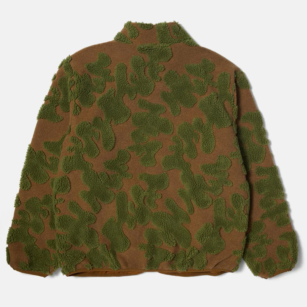 Huf - Abstract High Pile Zip Fleece - Mud - Image 3