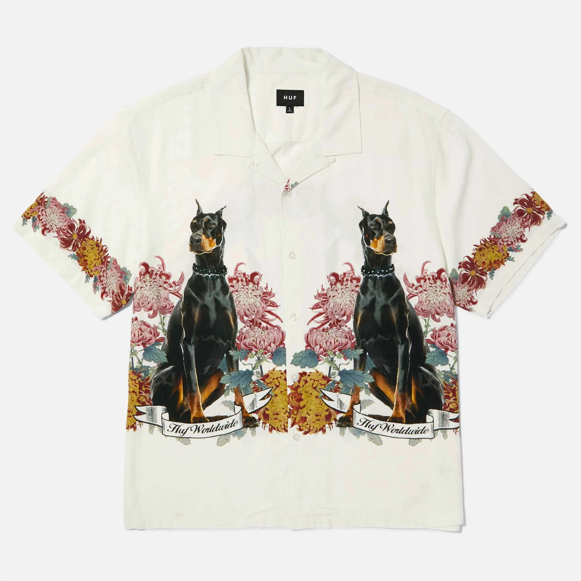 Huf - Best Boys Resort Short Sleeve Shirt - White