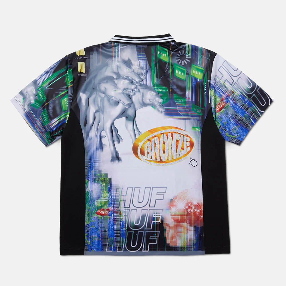 Huf - Bronze Glitched Soccer Jersey - Multi - Image 2