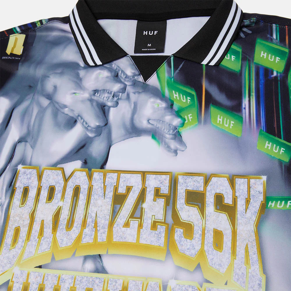 Huf - Bronze Glitched Soccer Jersey - Multi - Image 4