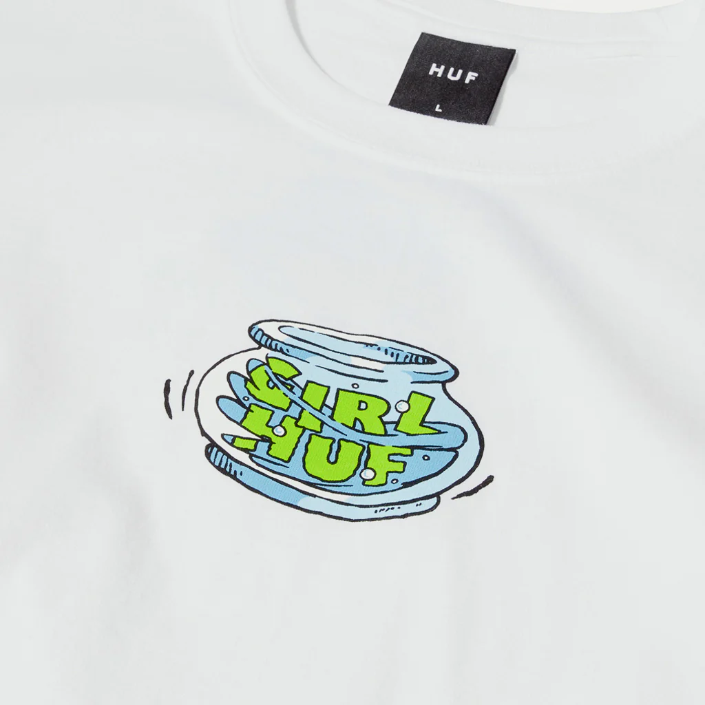 Huf - Crailtap Fishbowl T-Shirt - White - Image 3