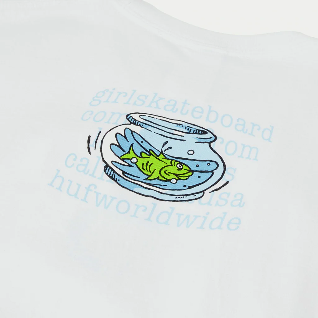 Huf - Crailtap Fishbowl T-Shirt - White - Image 4