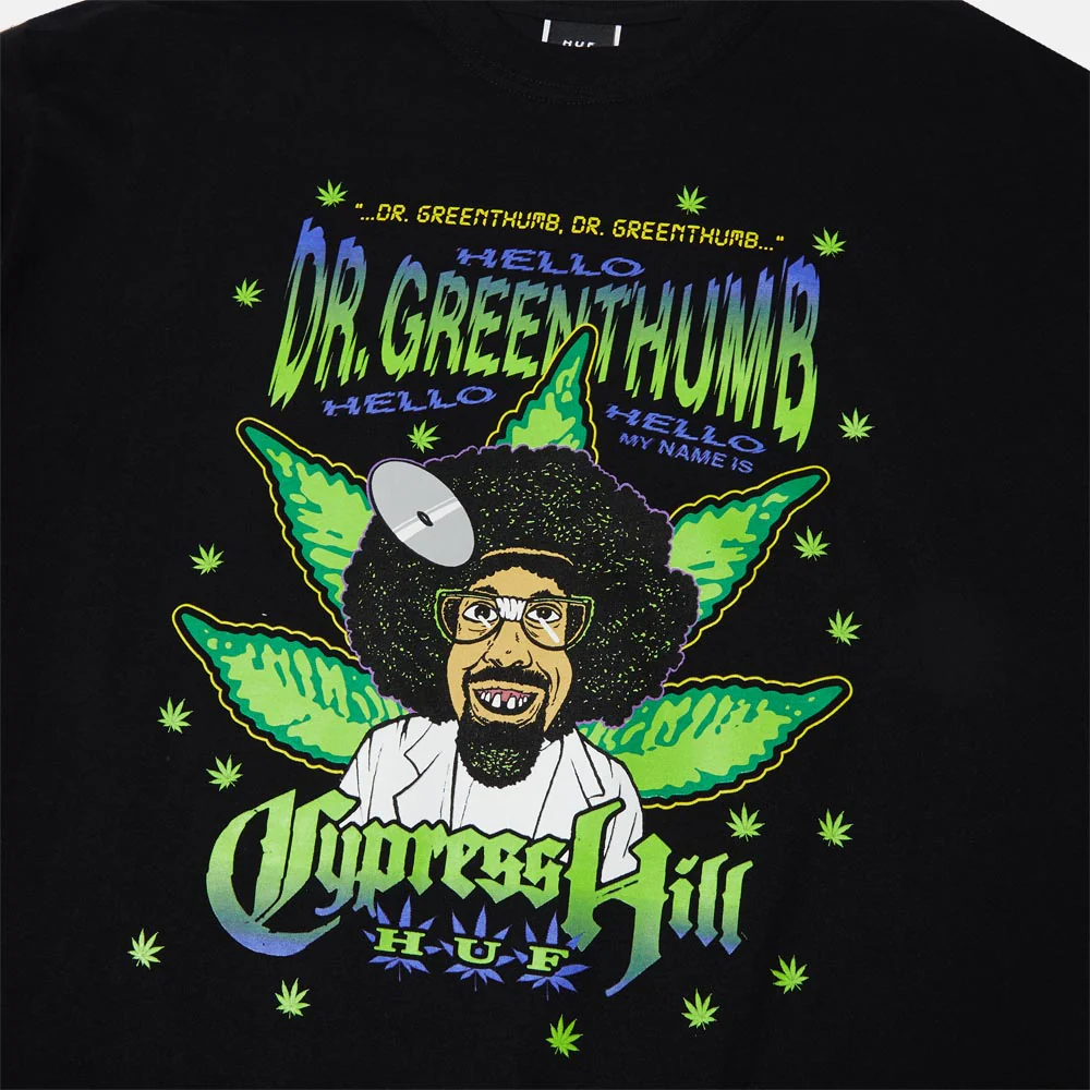 Huf - Cypress Hill Greenthumb T-Shirt - Black - Image 3