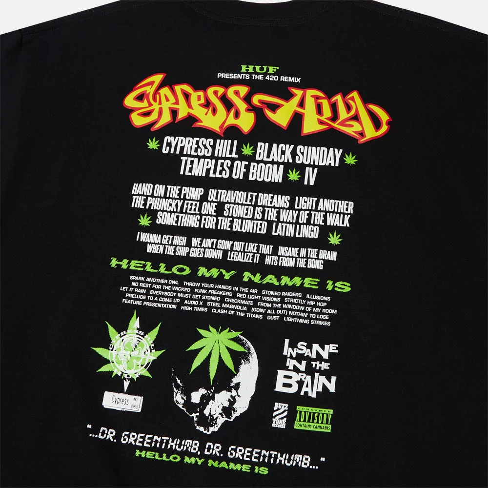 Huf - Cypress Hill Greenthumb T-Shirt - Black - Image 4