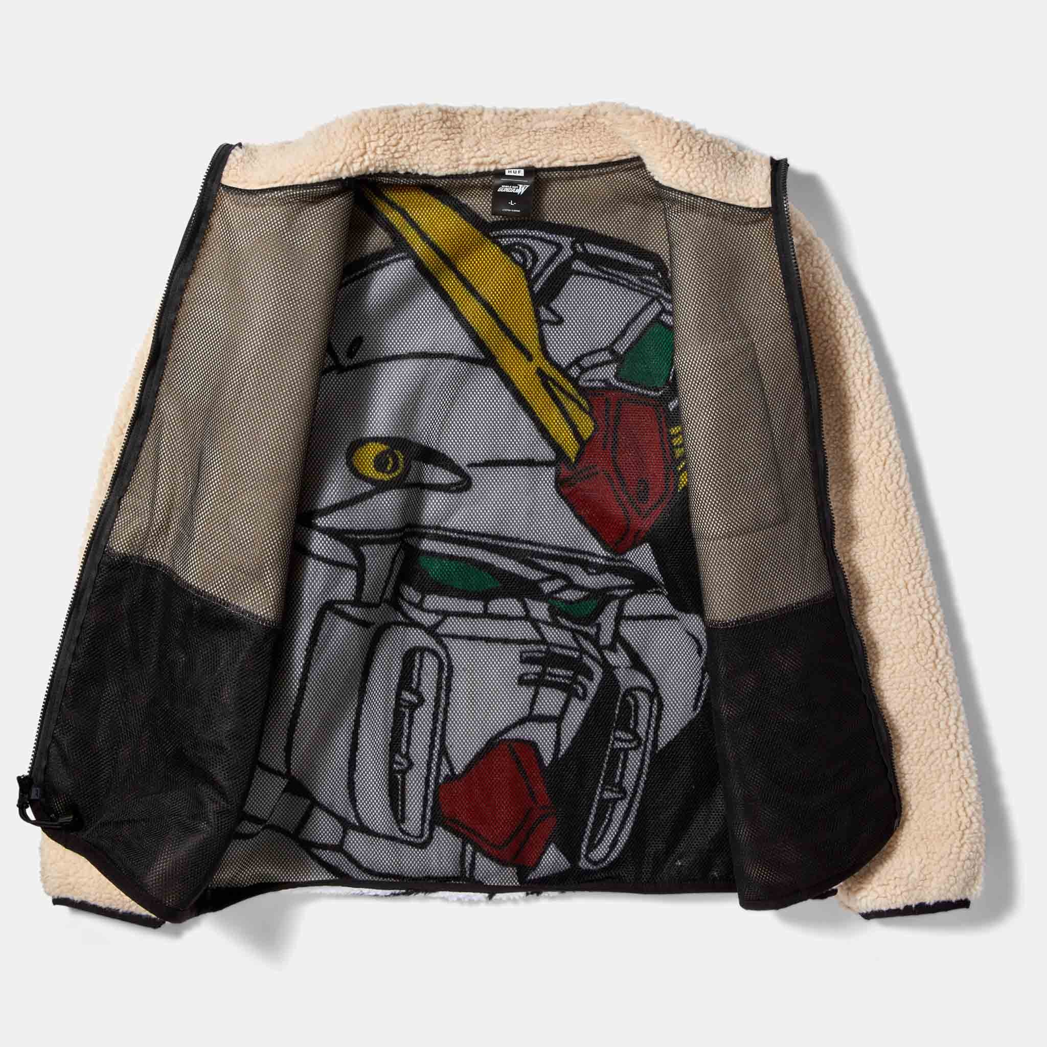 Huf - Gundam Wing Zero-One Sherpa Jacket - Natural - Image 5