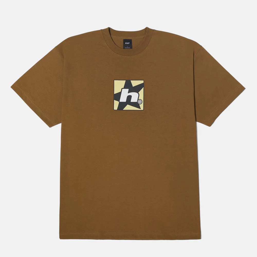 Huf - H Star T-Shirt - Mud