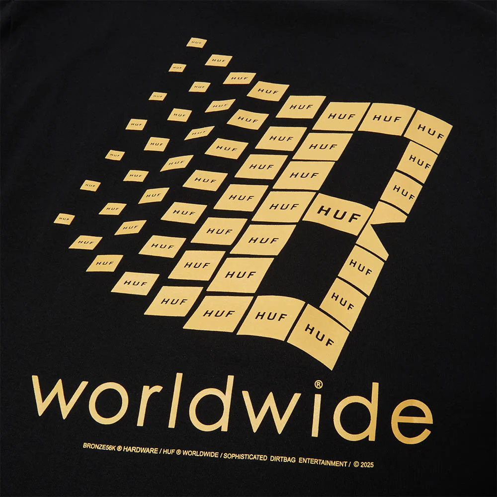 Huf - HUF x Bronze T-Shirt - Black - Image 3