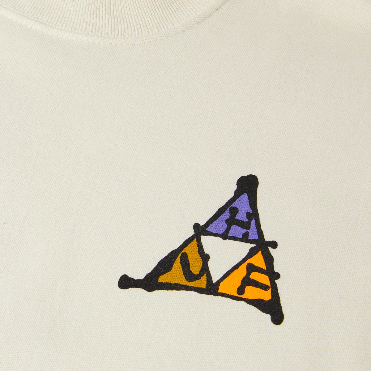 Huf - No-Fi Triple Triangle T-Shirt - Bone - Image 3