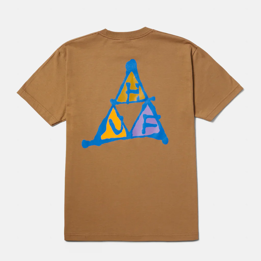 Huf - No-Fi Triple Triangle T-Shirt - Camel
