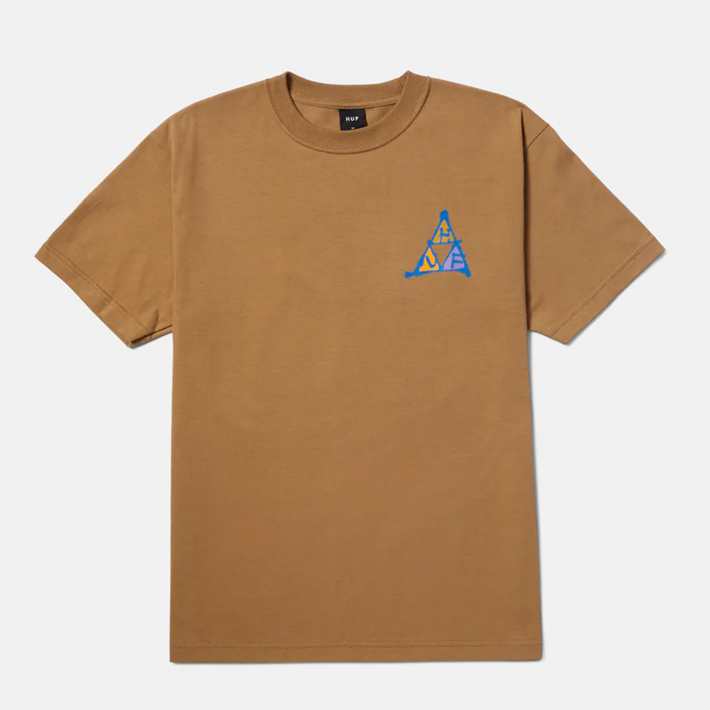 Huf - No-Fi Triple Triangle T-Shirt - Camel - Image 2