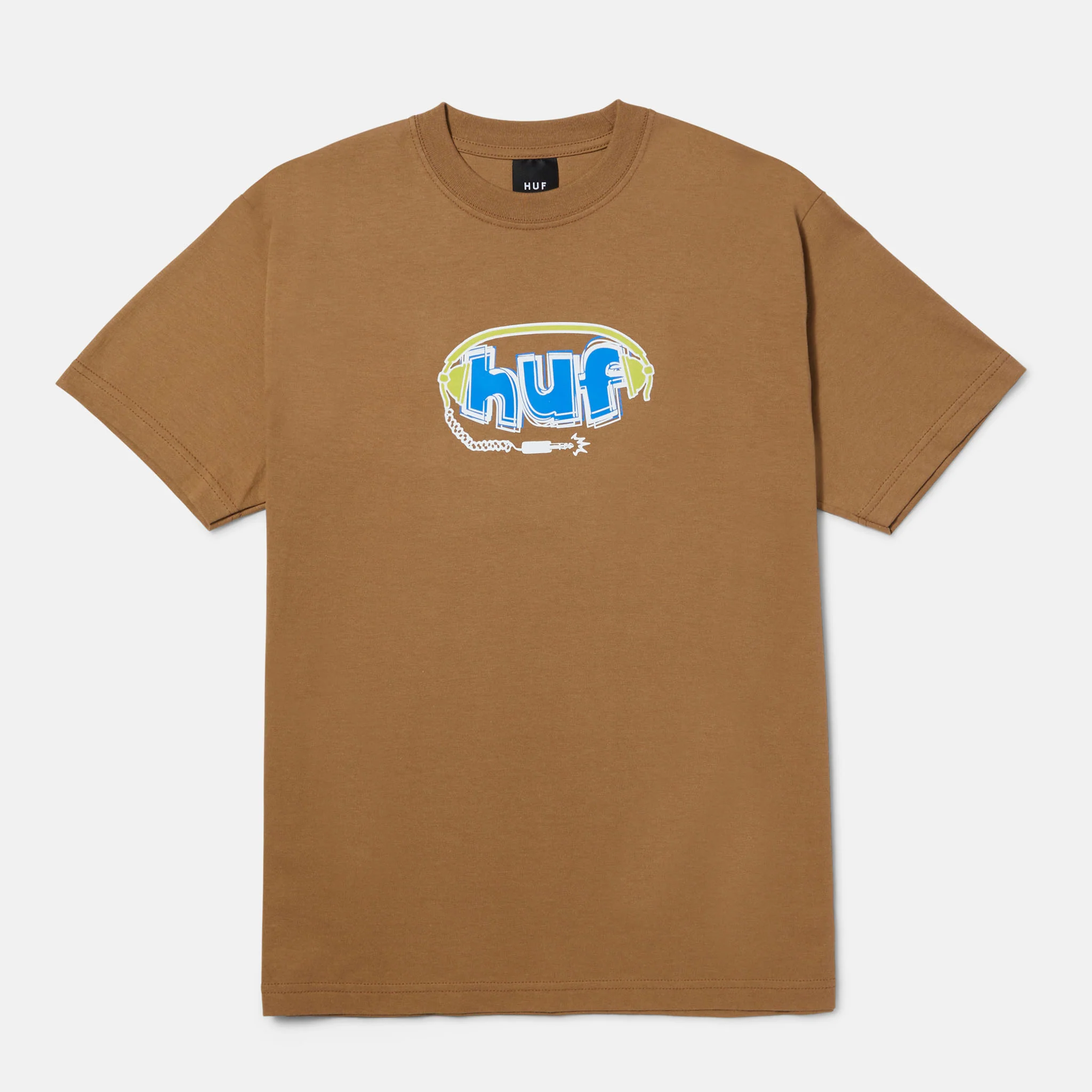 Huf - Plug Me In T-Shirt - Camel