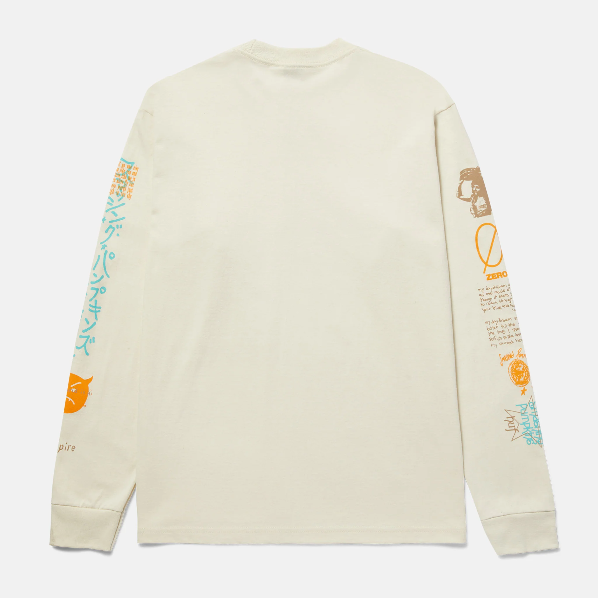 Huf - Smashing Pumpkins Crush Longsleeve T-Shirt - Bone - Image 2