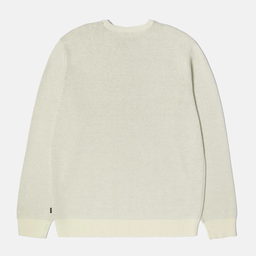 Huf - Song Intarsia Knitted Sweater - Linen - Image 3