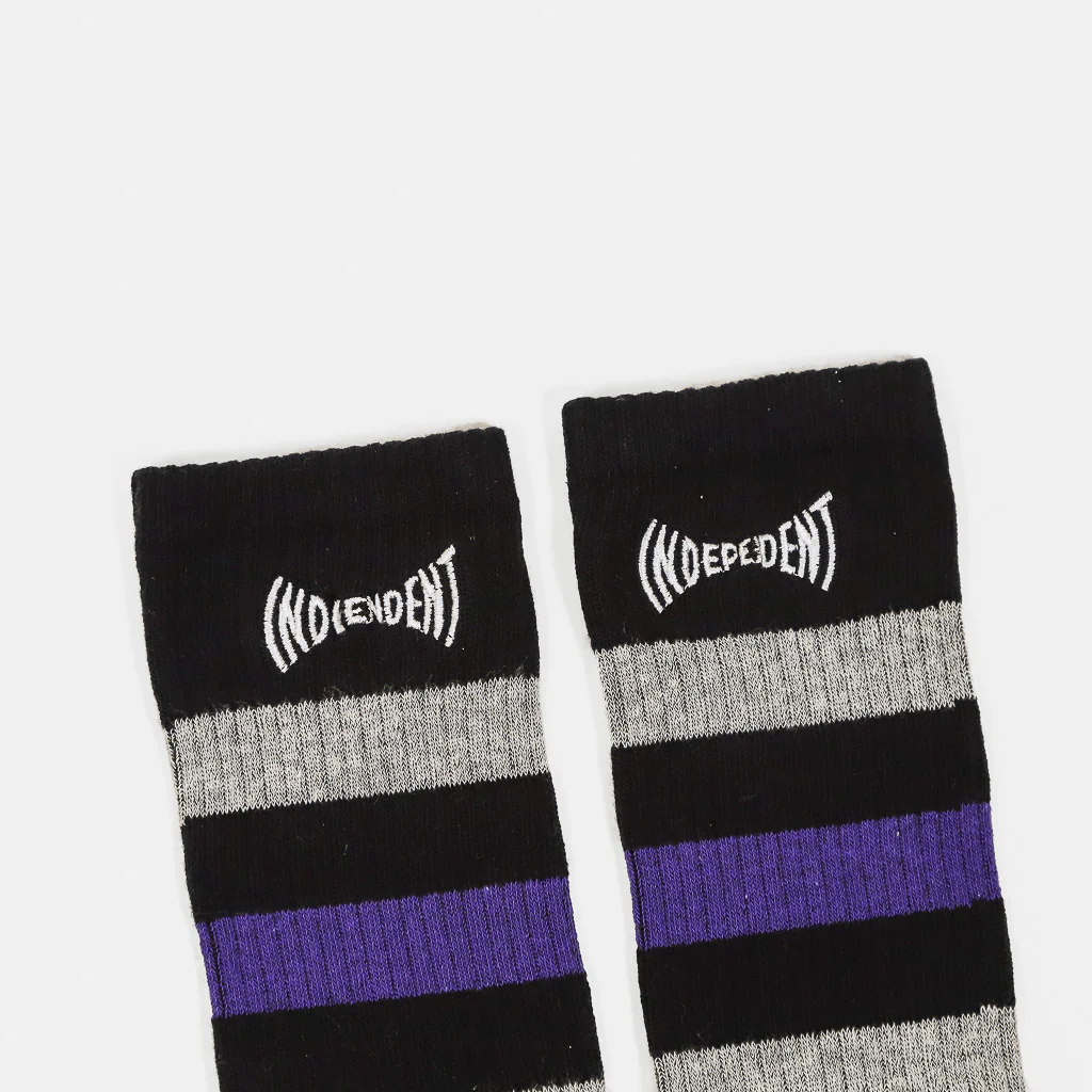 Independent Trucks - Span Stripe Socks - Black - Image 2