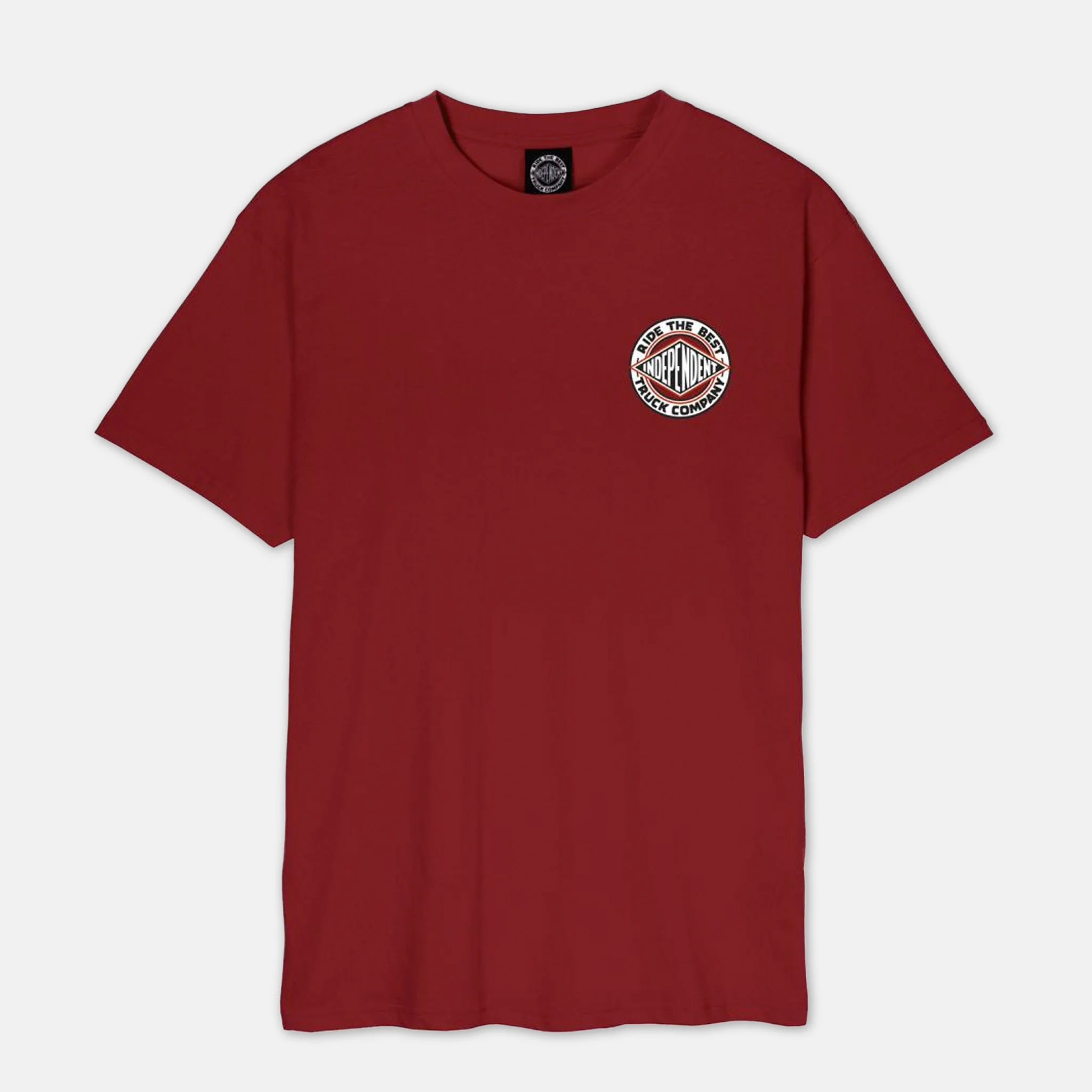 Independent Trucks - Built To Grind Eagle Summit T-Shirt - Maroon - Image 2