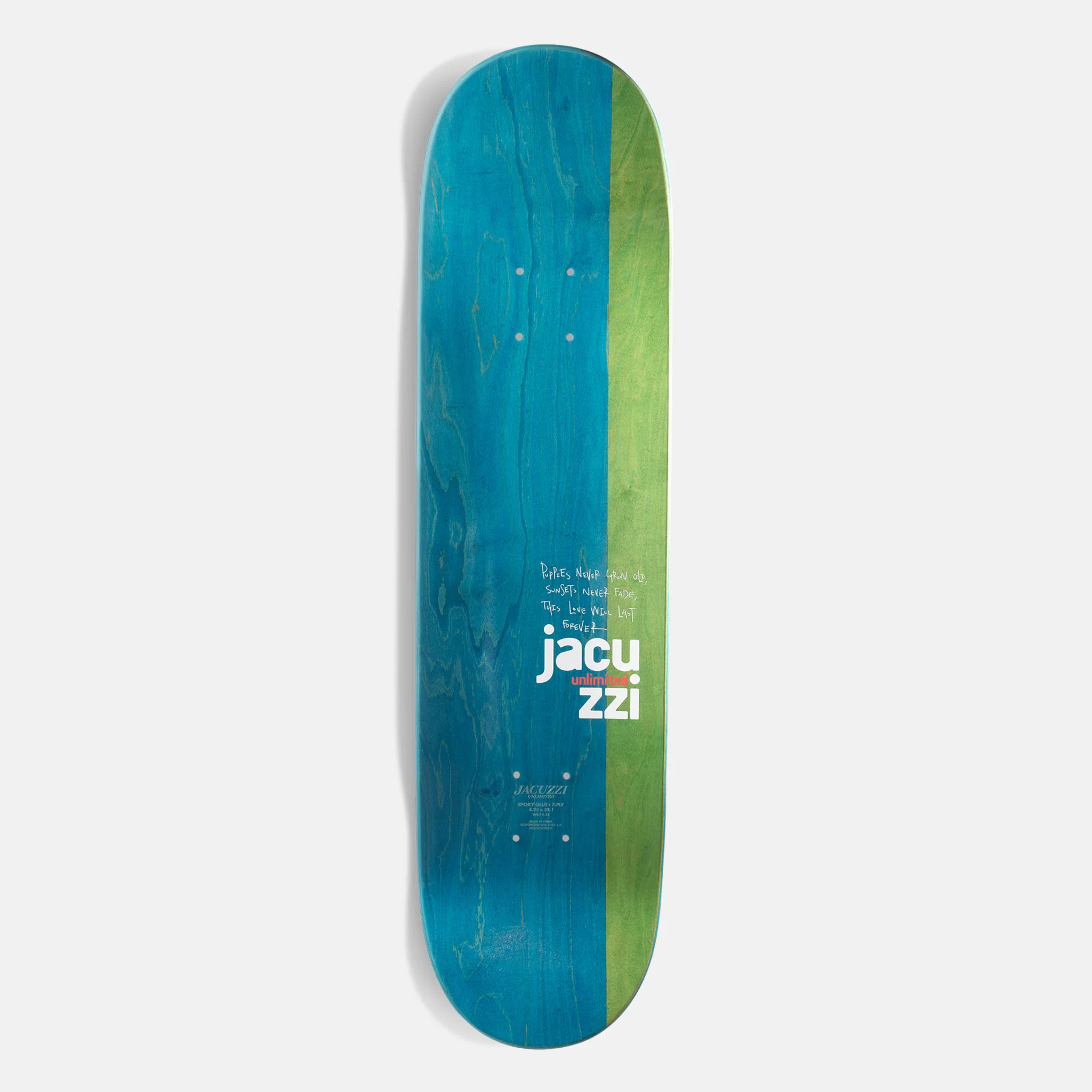 Jacuzzi Unlimited - 8.25" Flavor EX7 Skateboard Deck - Image 2