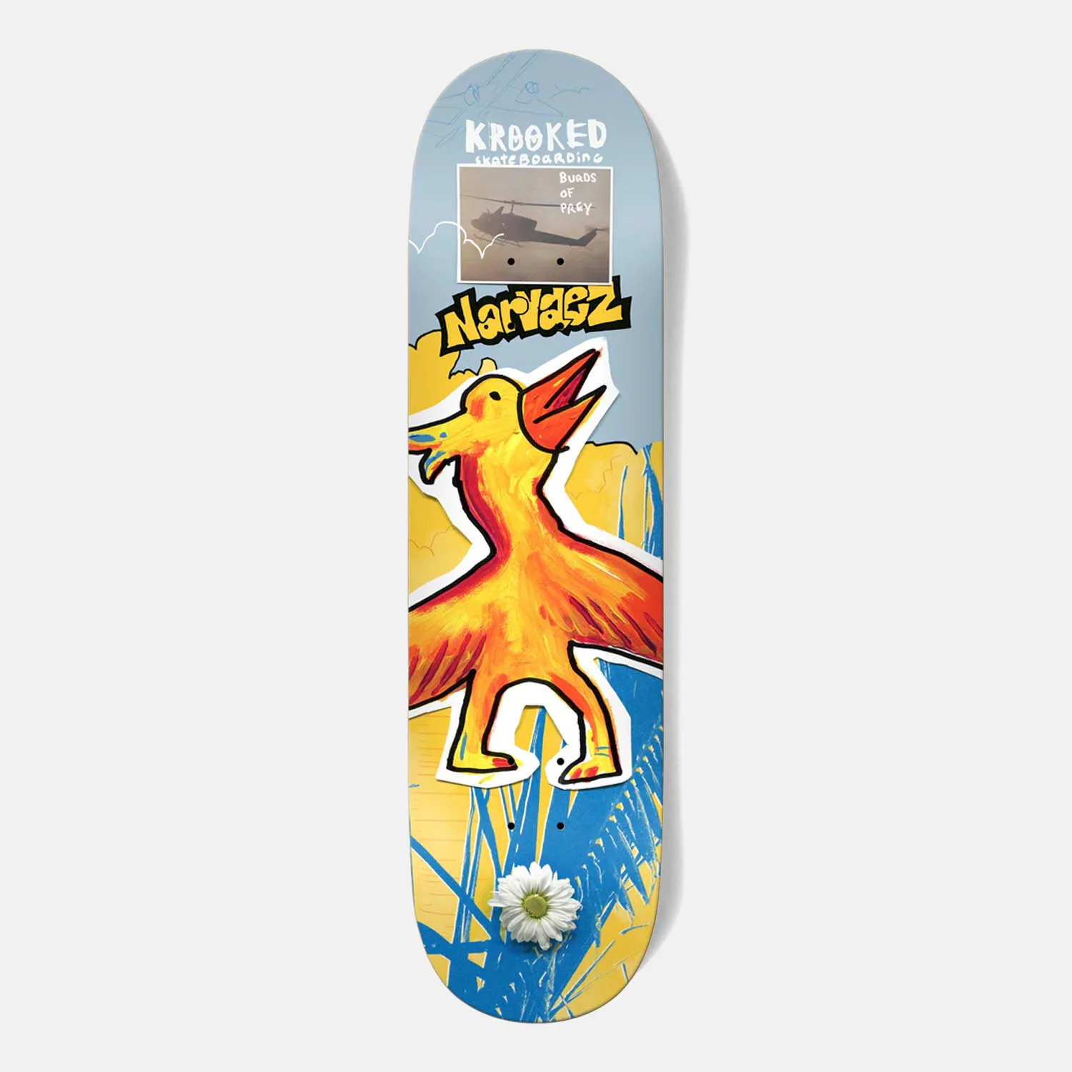 Krooked Skateboards - 8.38" Narvaez Burds Skateboard Deck