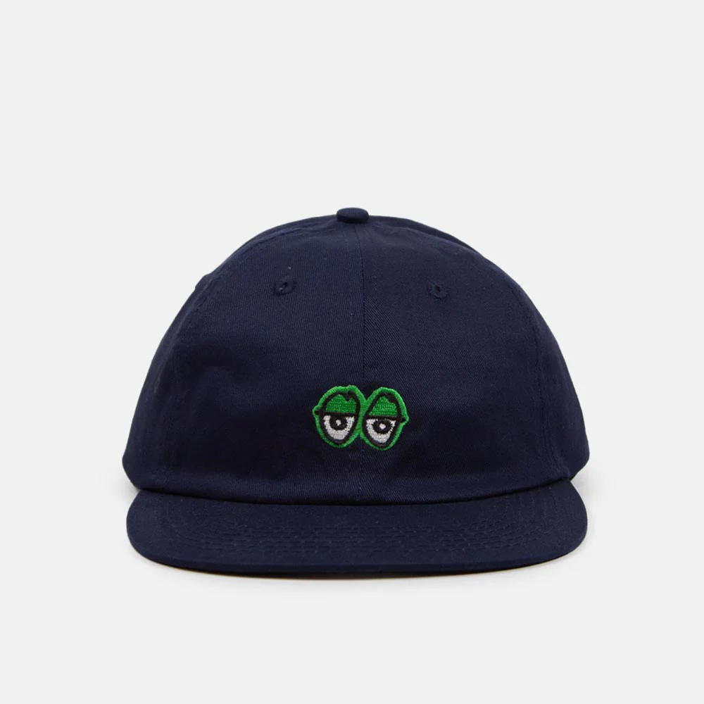 Krooked Skateboards - Eyes Snapback Cap - Navy / Green - Image 2
