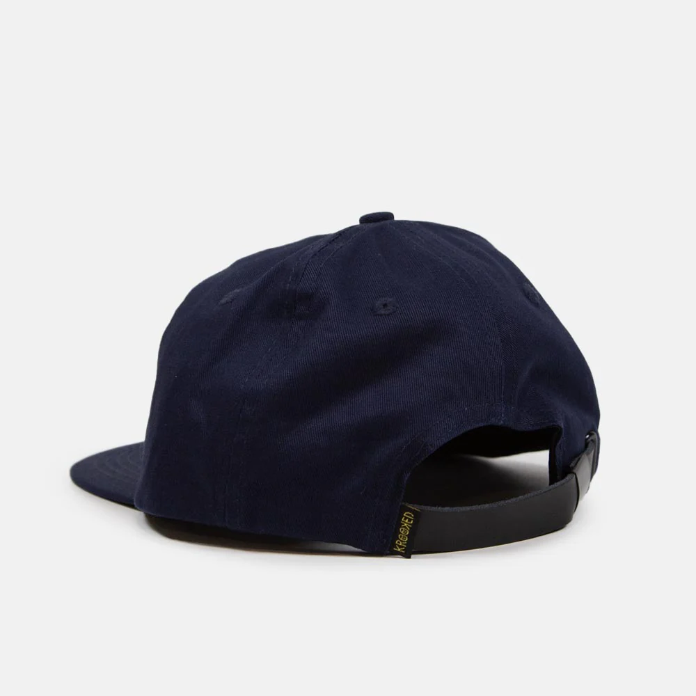 Krooked Skateboards - Eyes Snapback Cap - Navy / Green - Image 3