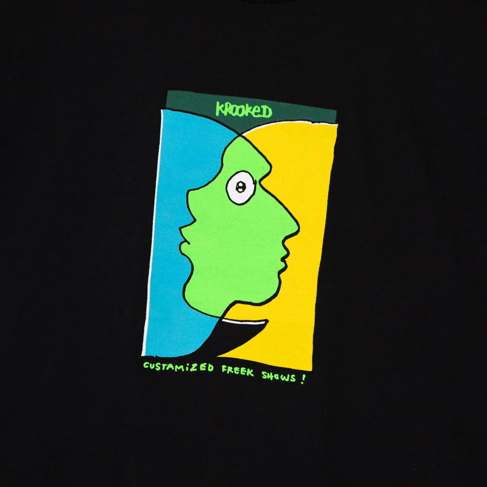 Krooked Skateboards - Freak Shows T-Shirt - Black / Multi - Image 2
