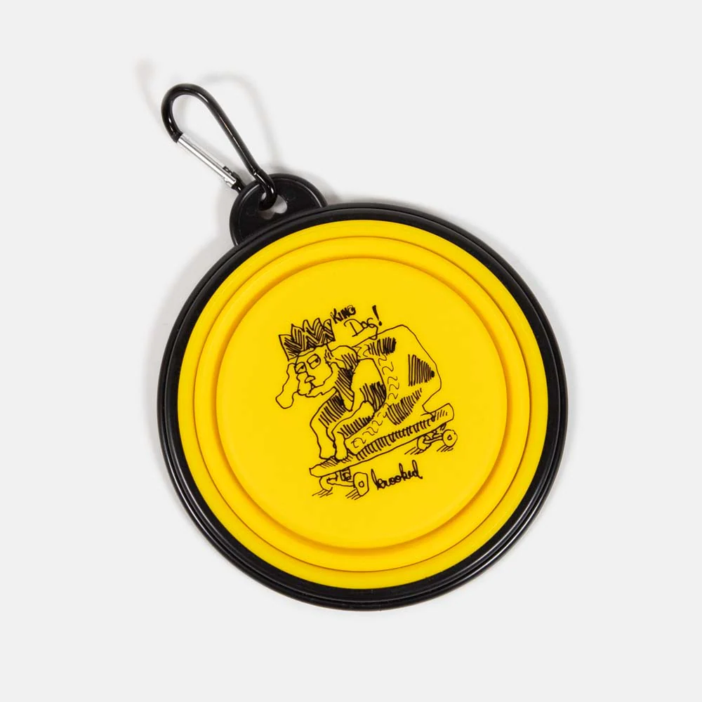 Krooked Skateboards - King Dog Bowl - Yellow / Black