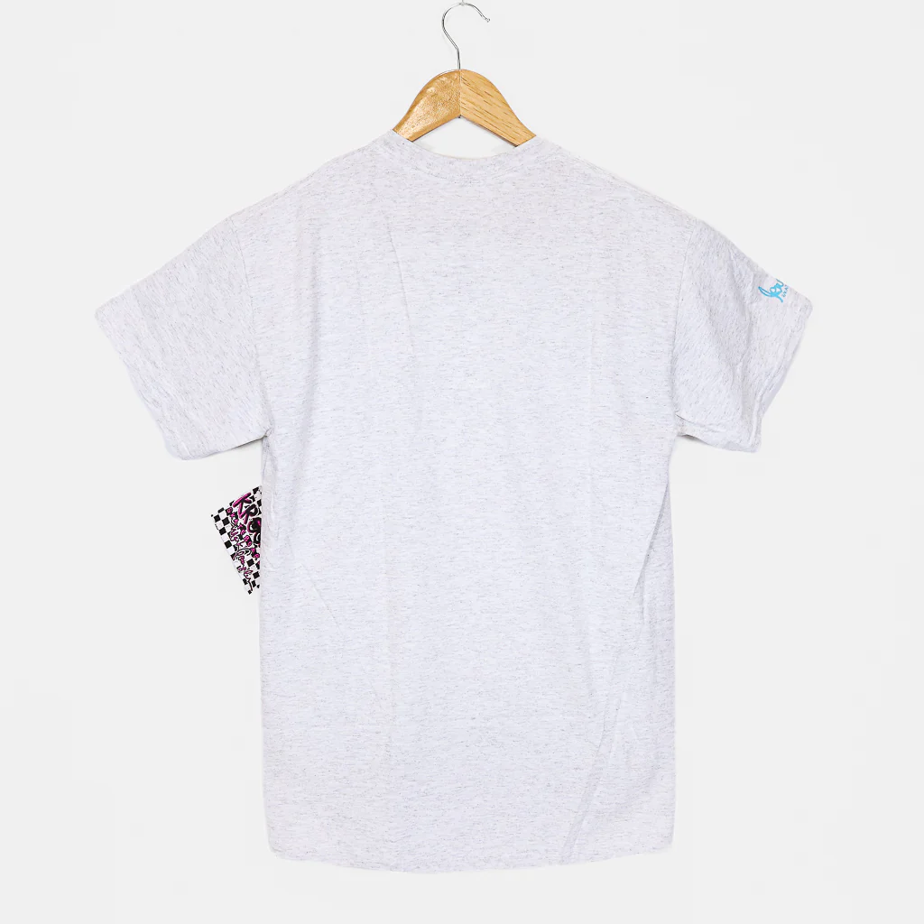 Krooked Skateboards - Mermaid T-Shirt - Ash / Multi - Image 3