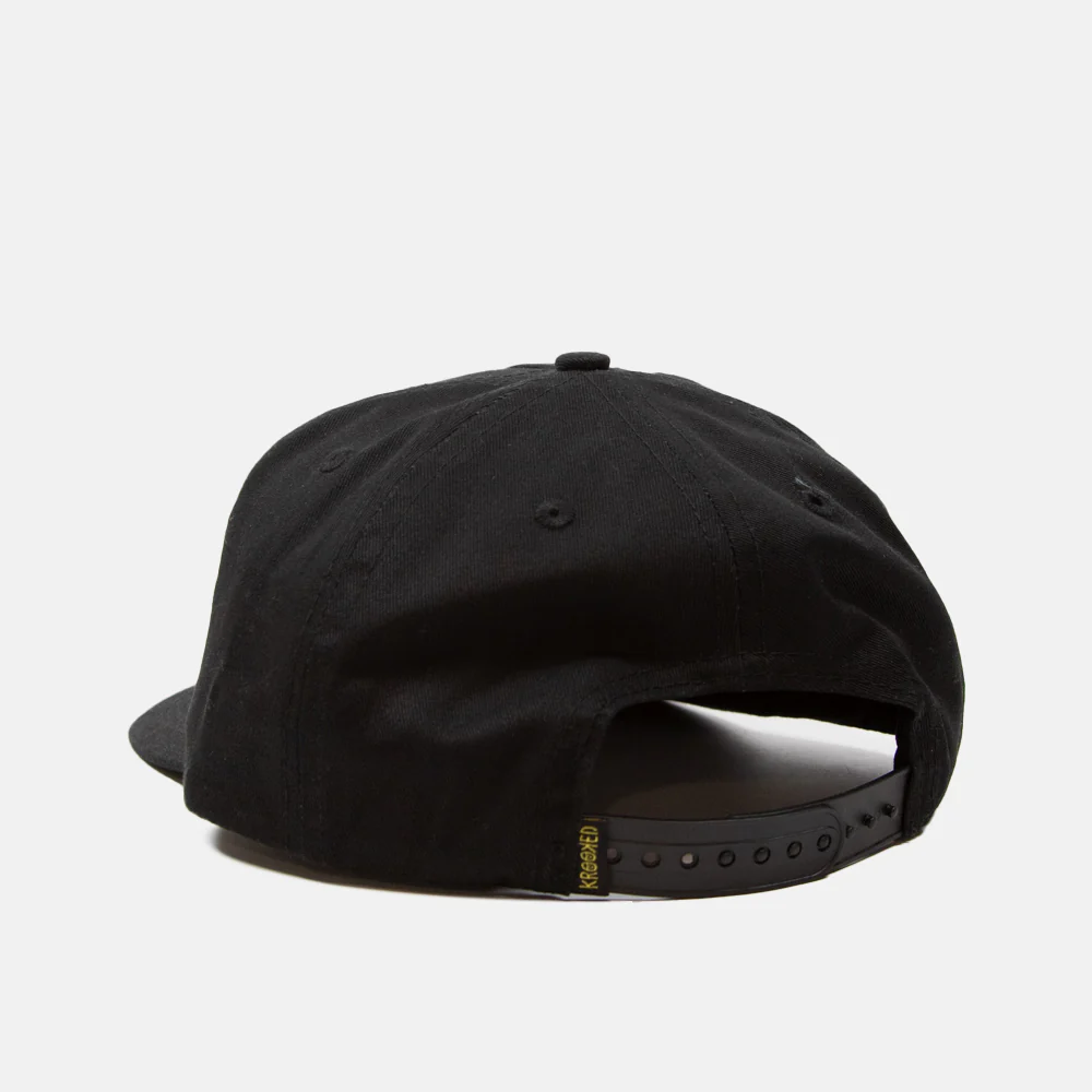 Krooked Skateboards - Moon Smiley Snapback Cap - Black - Image 3