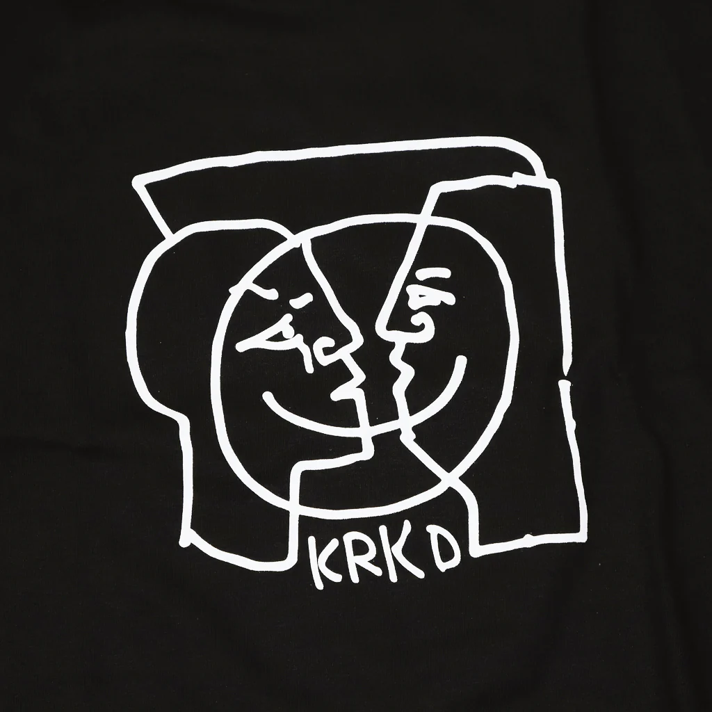 Krooked Skateboards - Moonsmile Longsleeve T-Shirt - Black / White - Image 2