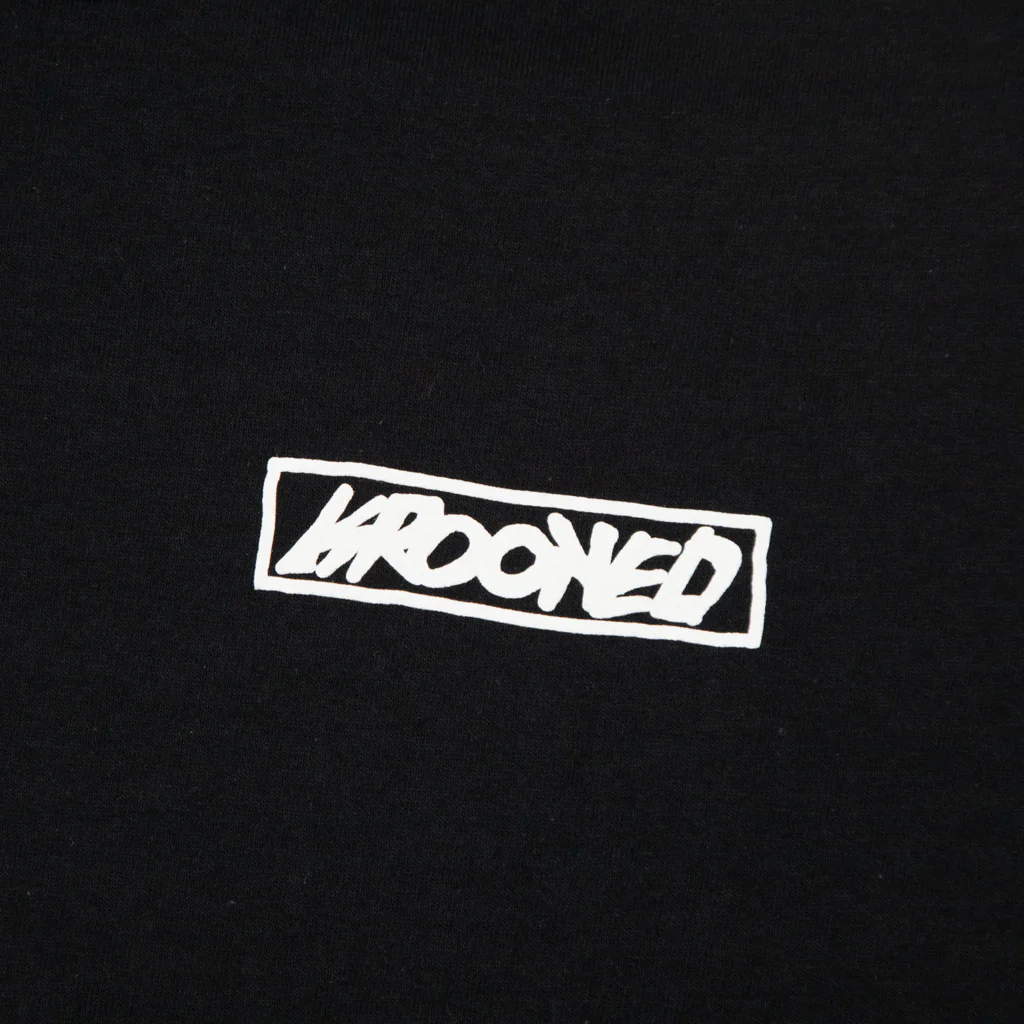 Krooked Skateboards - Moonsmile Raw T-Shirt - Black / White - Image 3