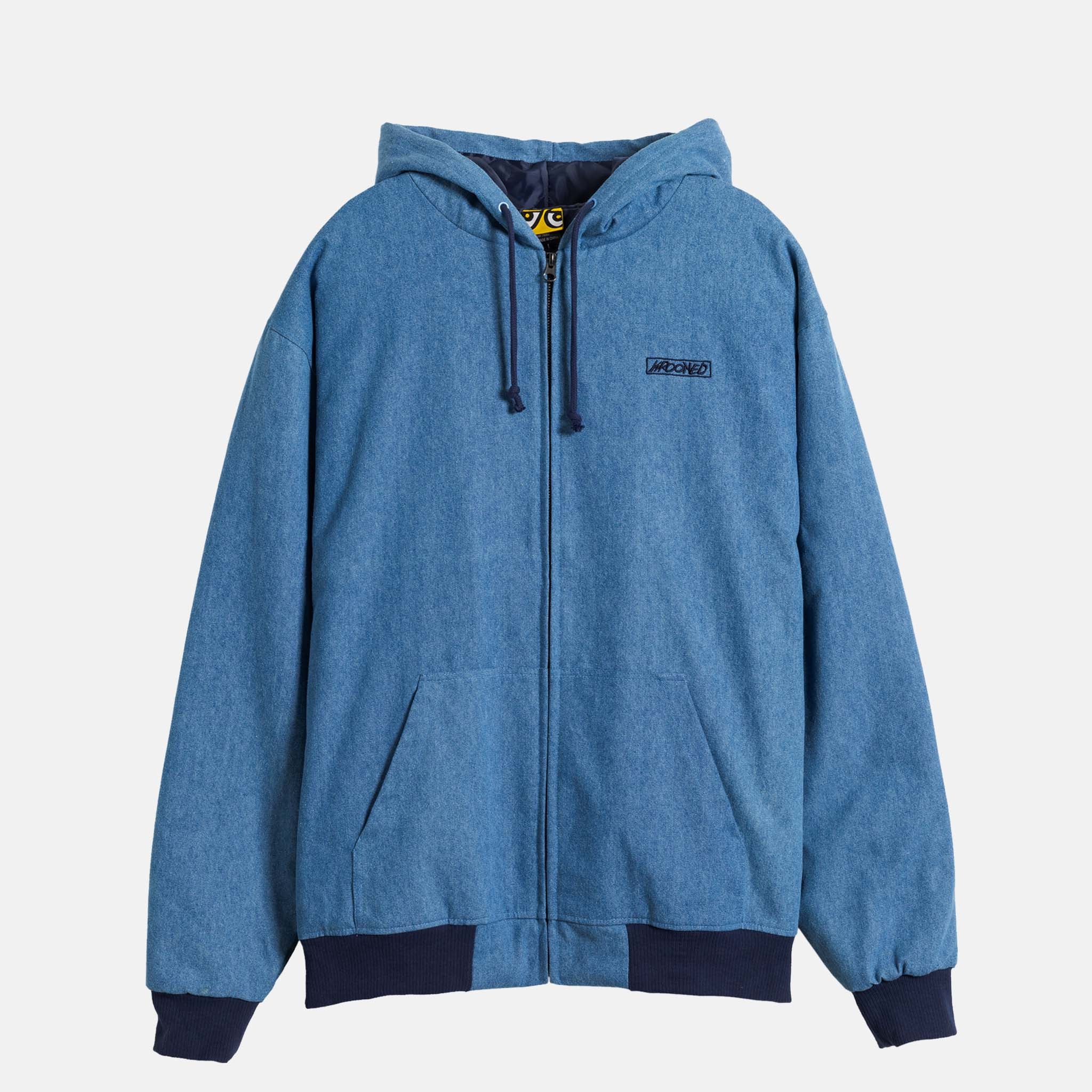 Krooked Skateboards - Moonsmile Script Jacket - Indigo / Navy - Image 2